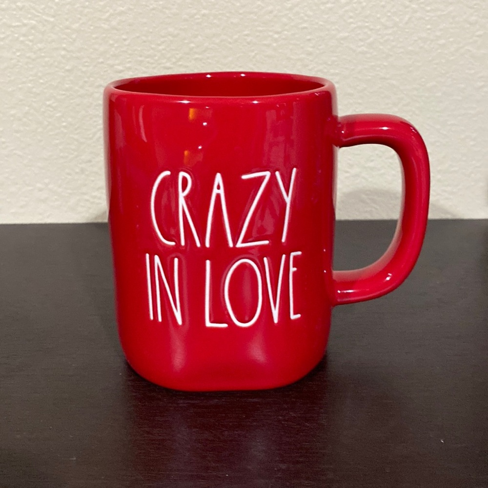 New Rae Dunn Crazy In Love ceramic mug